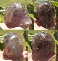 Amethyst Kristallschädel aus Brasilien 490 g