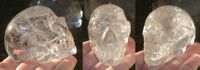 Bergkristall Kristallschädel Brasilien energetisiert 215 g klar