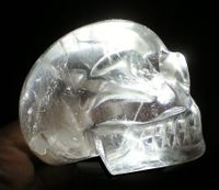 Bergkristall Kristallschädel energetisiert 222 g