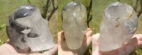 Phantomquarz Kristallschädel energetisiert 475 g Heilung