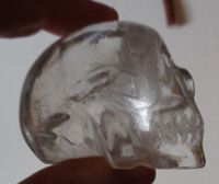 klarer Bergkristall Kristallschädel Brasilien 170 g