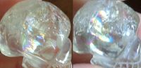 Regenbogen Citrin Kristallschädel 35 g