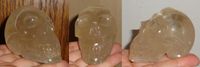 brasilianischer Citrin Kristallschädel 230 g