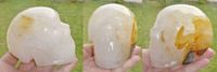 Golden Healer Kristallschädel energetisiert, 530 g Brasilien
