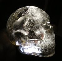 Rauchquarz Kristallschädel Brasilien 115 g