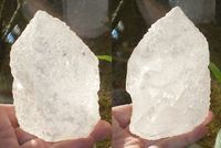 Bergkristall Kristallschädel Brasilien aktiviert 515 g Spitze