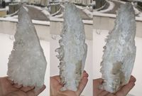 Kristallschädel mit Bergkristallspitzen 600 g