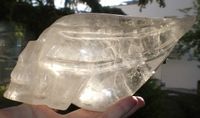 Traveller Bergkristallschädel Brasilien klar 1,26 kg