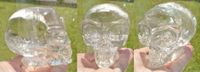 lemurischer Bergkristall Kristallschädel klar Regenbögen 505 g