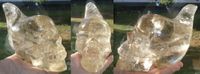 Citrin Kristallschädel 1,19 kg klar Natur