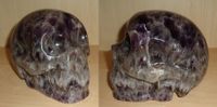 Leoparden Amethyst Kristallschädel aus Brasilien 2,33 kg