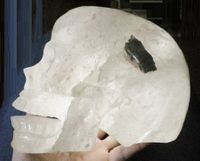 singender Bergkristallschädel 3,48 kg großer