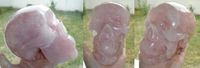 Rosenquarz Kristallschädel energetisiert 2,6 kg, Brasilien